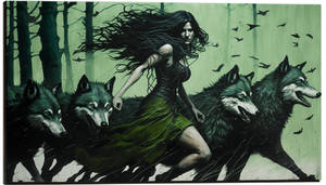 Morgana with her wolves 02