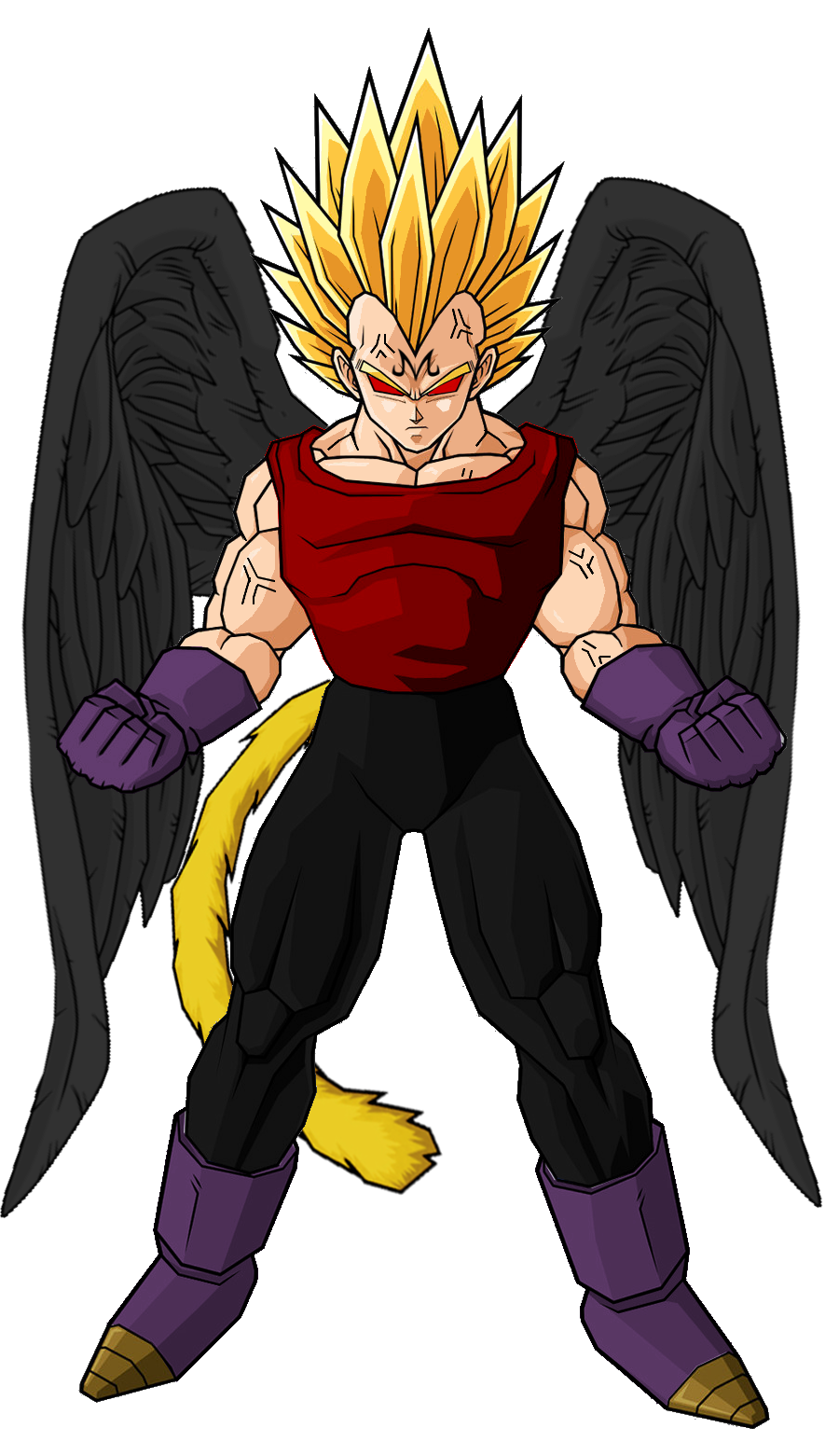 LR Super saiyan 2 Vegeta (Angel) 18Ki by blackflim on DeviantArt