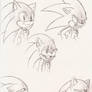 Sketch:Adult Sonic faces 1