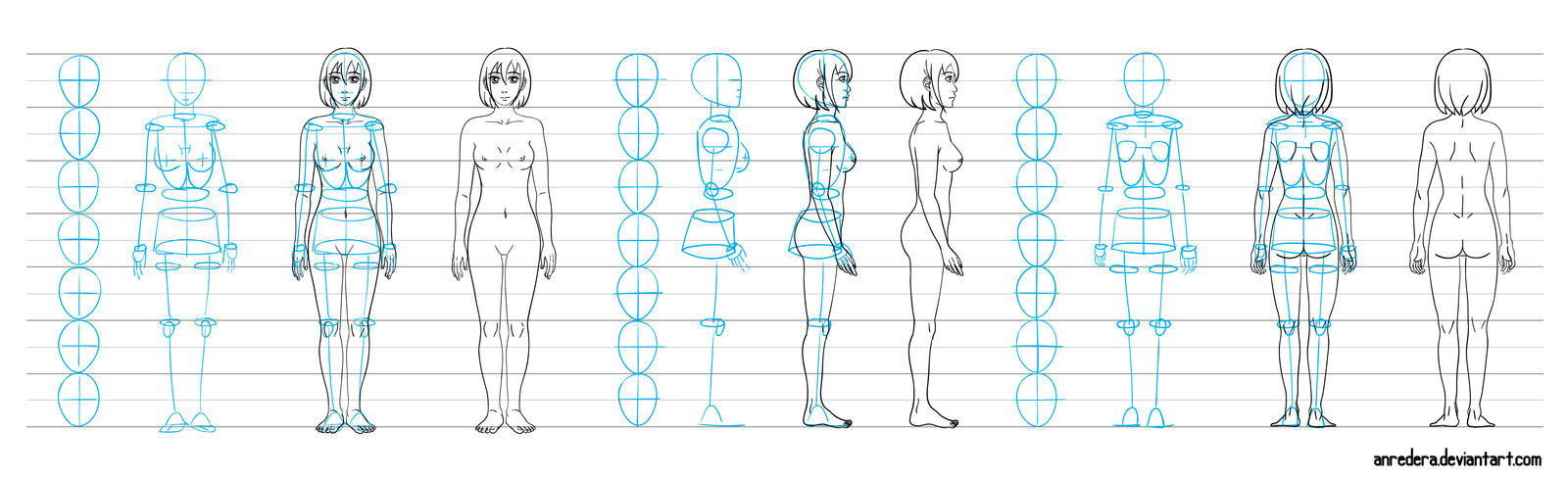 Base draw woman - tutorial by anredera on DeviantArt
