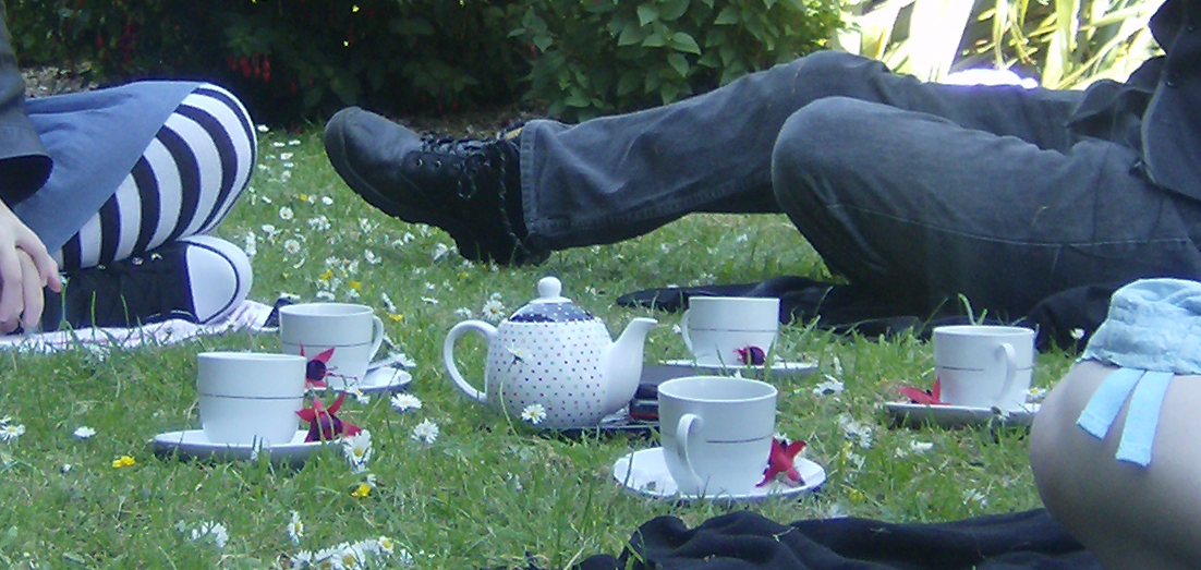 Tea And Flowers