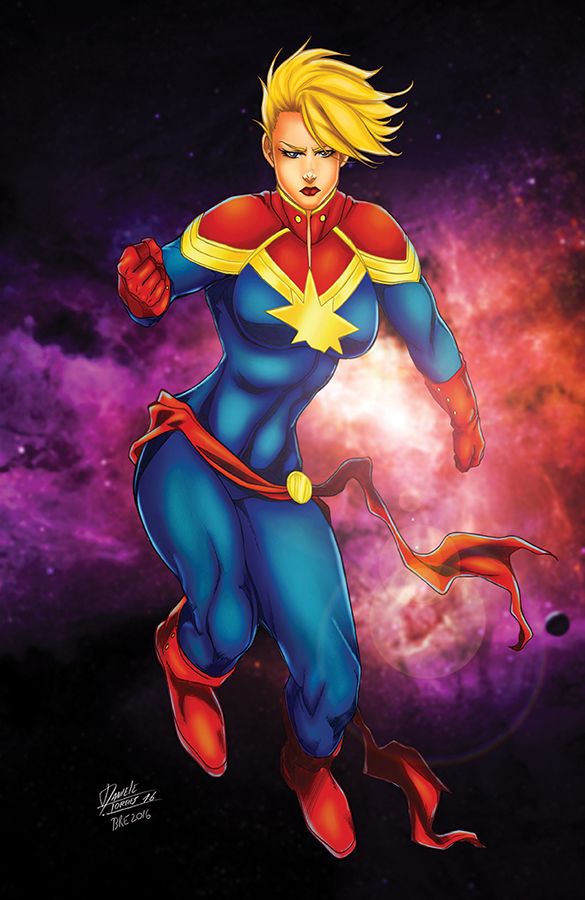 Captain Marvel Colors by Brad  Eastburn