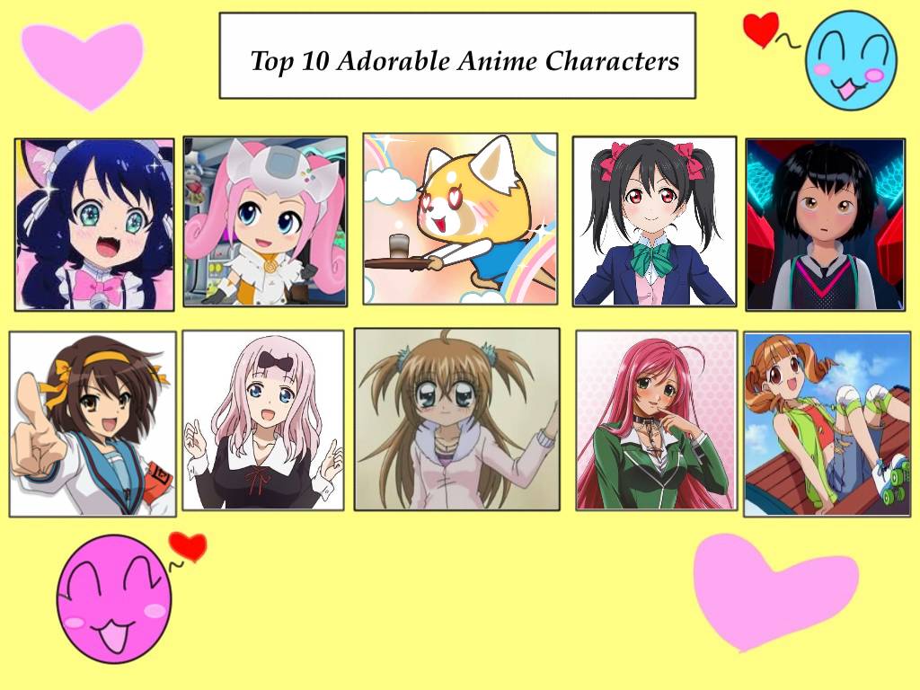 Top 10 Adorable Anime Characters by Jazzystar123 on DeviantArt