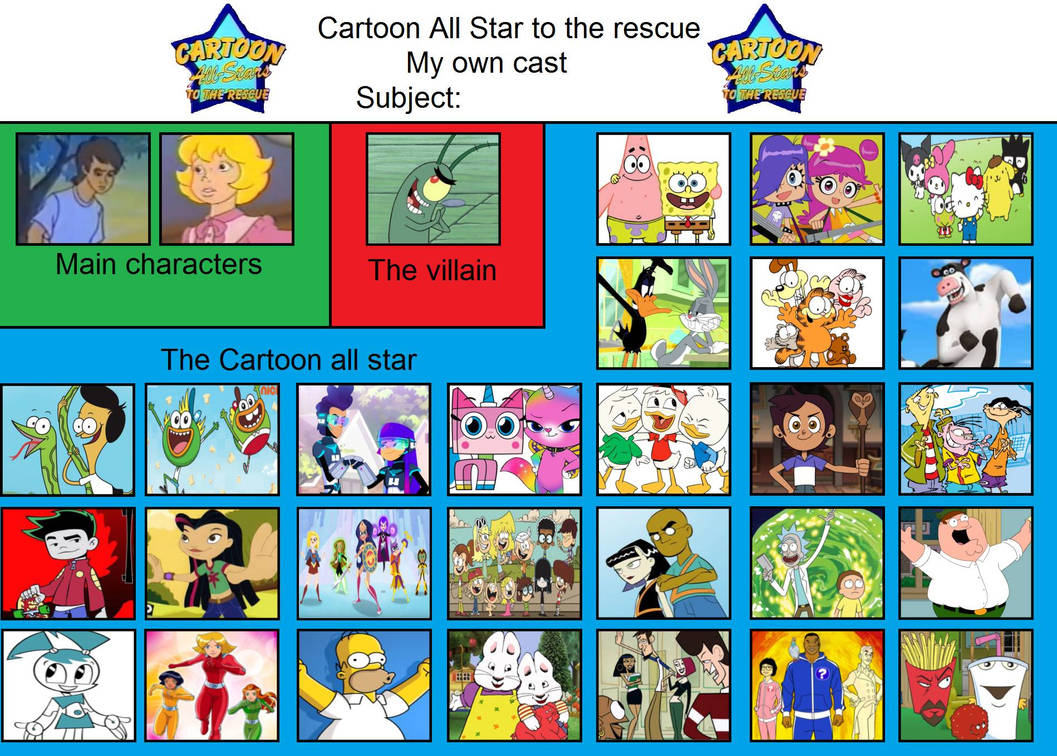 Cartoon AllStars to the rescue meme(JS123 Version) by Jazzystar123 on DeviantArt Cartoon AllStars to the rescue meme(JS123 Version) by Jazzystar123 on DeviantArt
