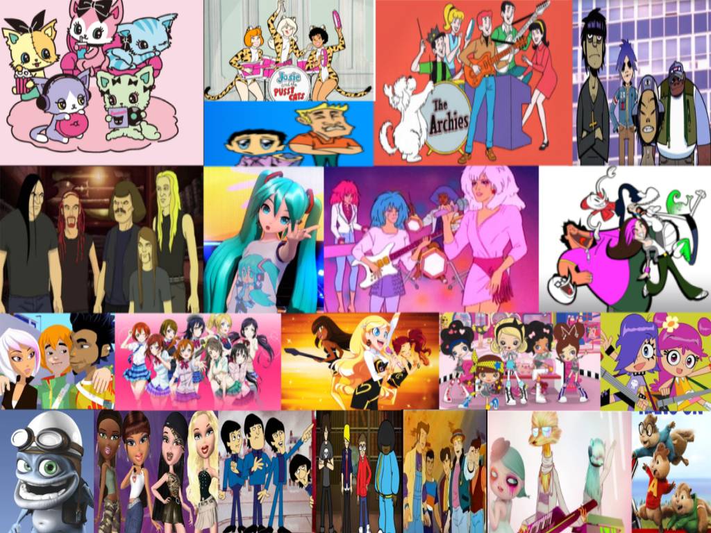 Animated Virtual musical groups bands (Collage) by Jazzystar123 on  DeviantArt