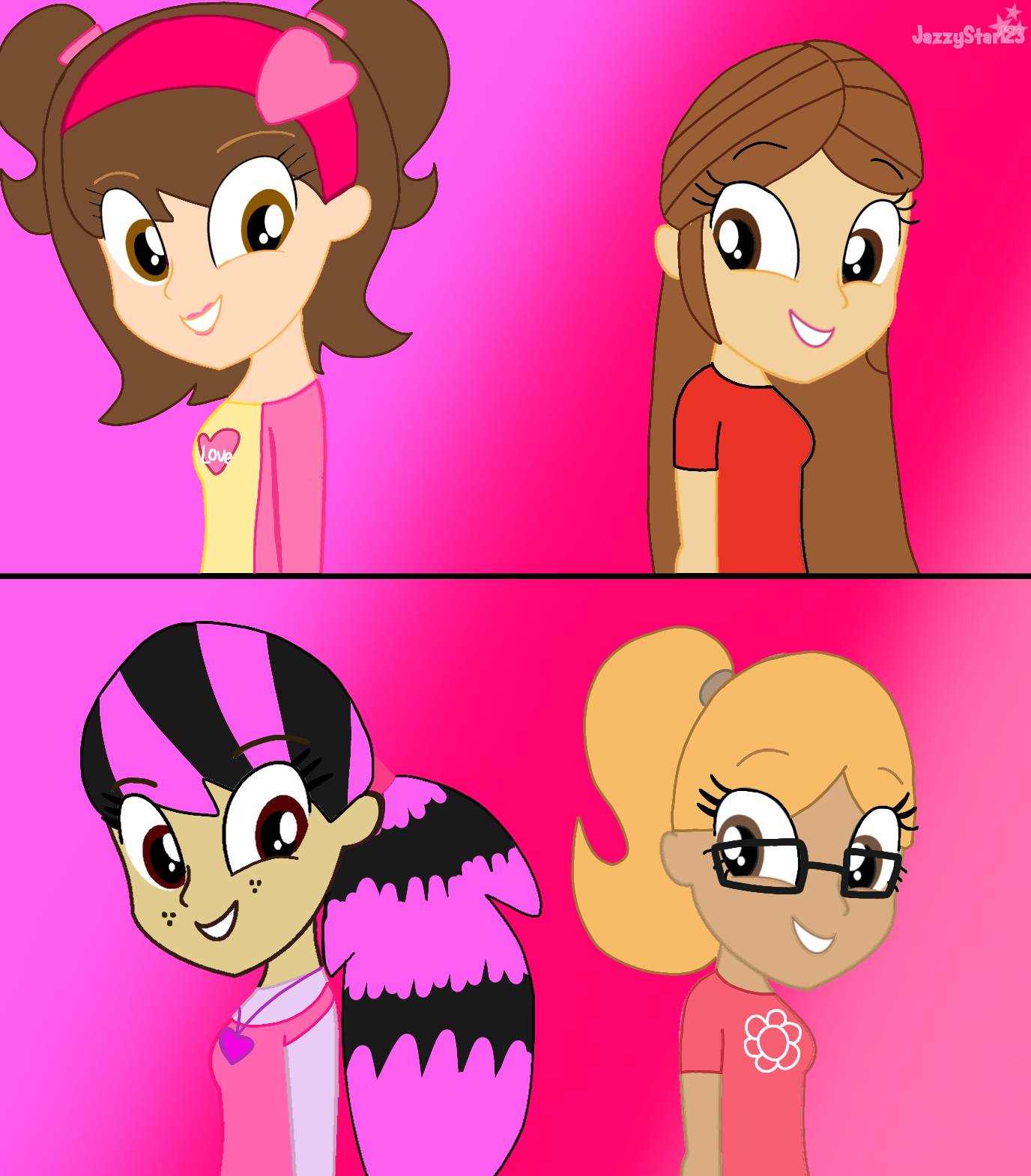 Deviantart Friends Format Four Friends! by Jazzystar123 on DeviantArt