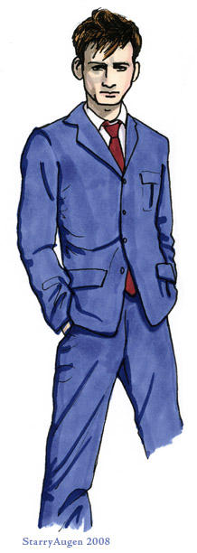 Doctor Who in a Blue Suit