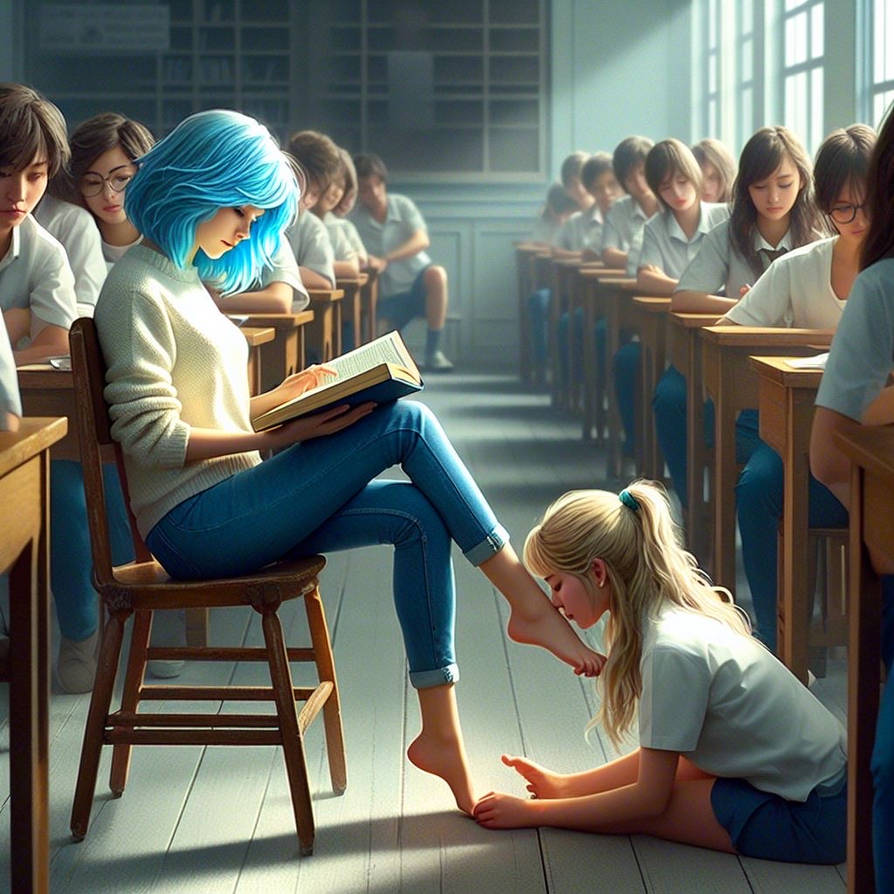 The teachers foot slave girl by rihan21 on DeviantArt