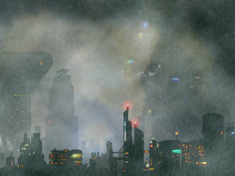 Neo-Noir Future City