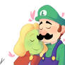Luigi and Prince Peasley
