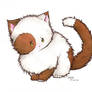 brown and white kitten