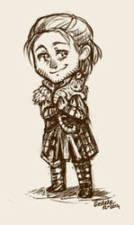 Tiny Anders (and cat)