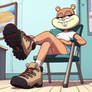 COMMISSIONS OPEN! Sandy Cheeks in hiking boots 4