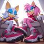 COMMISSIONS OPEN! - Amy and Rouge in Soap Shoes 1