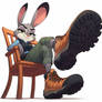 COMMISSIONS OPEN! - Judy Hopps in hiking boots 2