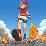 COMMISSIONS OPEN! - Giantess May and Torchic!