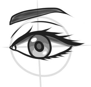 Draw a eye whit reiq