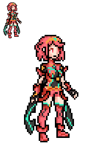 Pyra Sprite (xenoblade chronicles 2) by alexmauricio407 on DeviantArt
