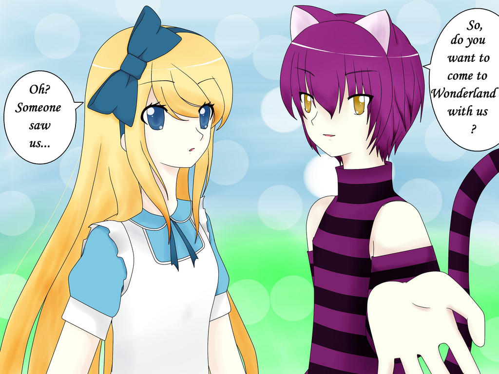 Alice and Cheshire Cat