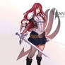 Erza Scarlet-Titania  (wallpaper version)