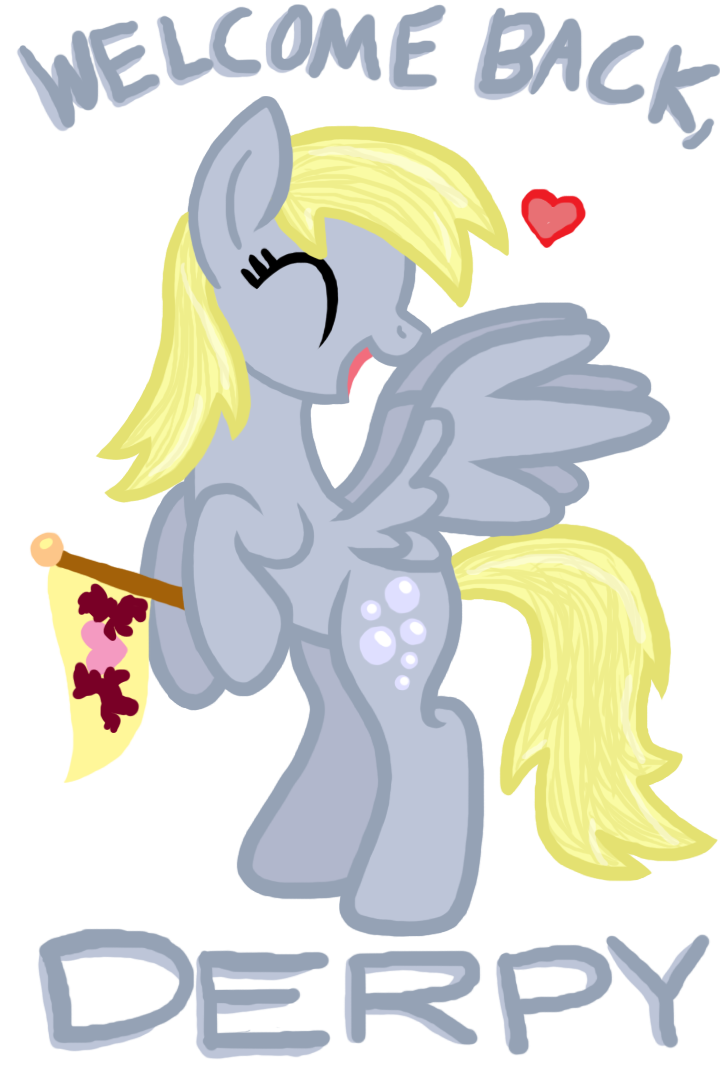 Welcome Back, Derpy! by InkRose98 on DeviantArt