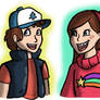 Dipper and Mabel in My Style