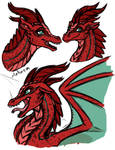 Aelwen Rough Sketches by InkRose98