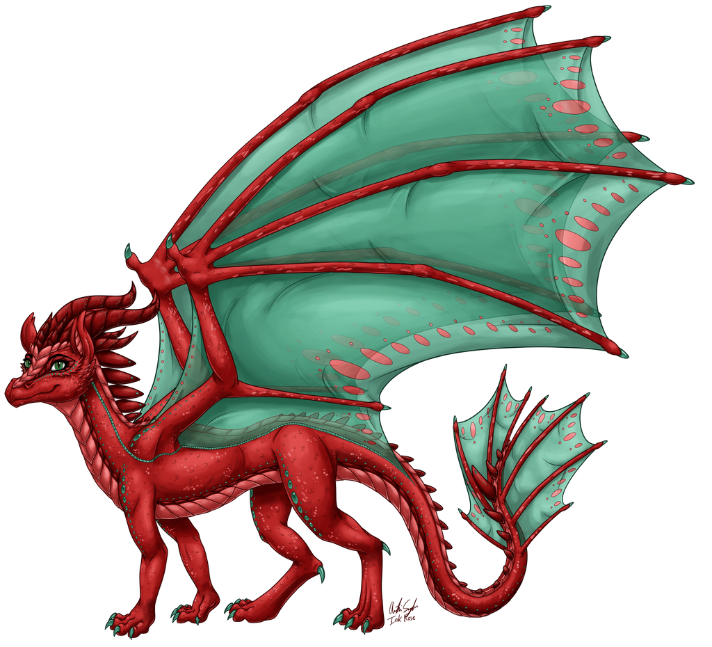 Aelwen's Dragon Form (Shaded)