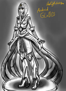 Rough Sketch GLaDOS Android Design