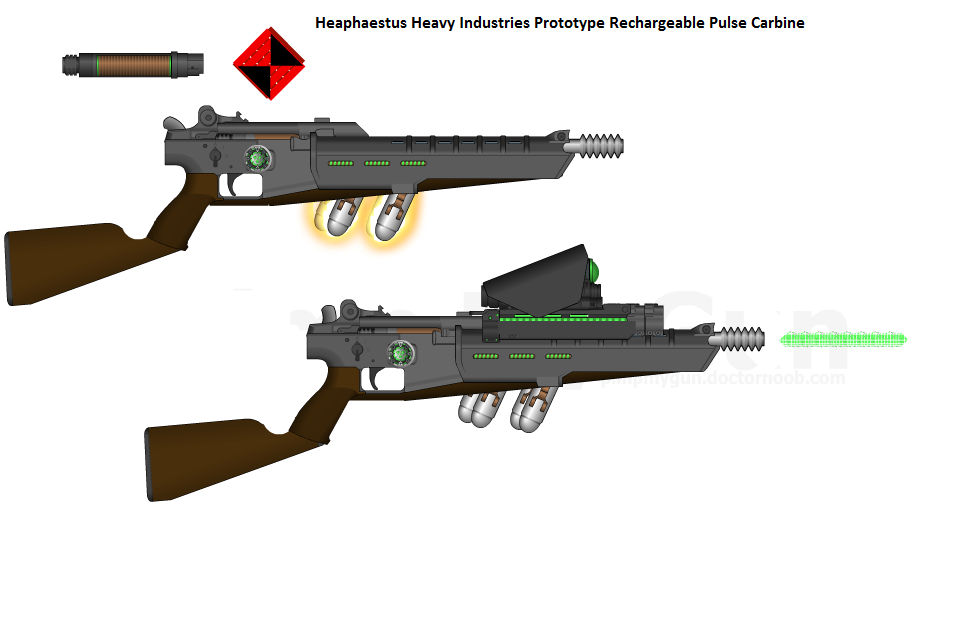 Pulse Rifle 8 Bit HHI Rechargeable Pulse Rifle by daemon99 on DeviantArt