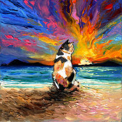 Beach Days - Calico Cat