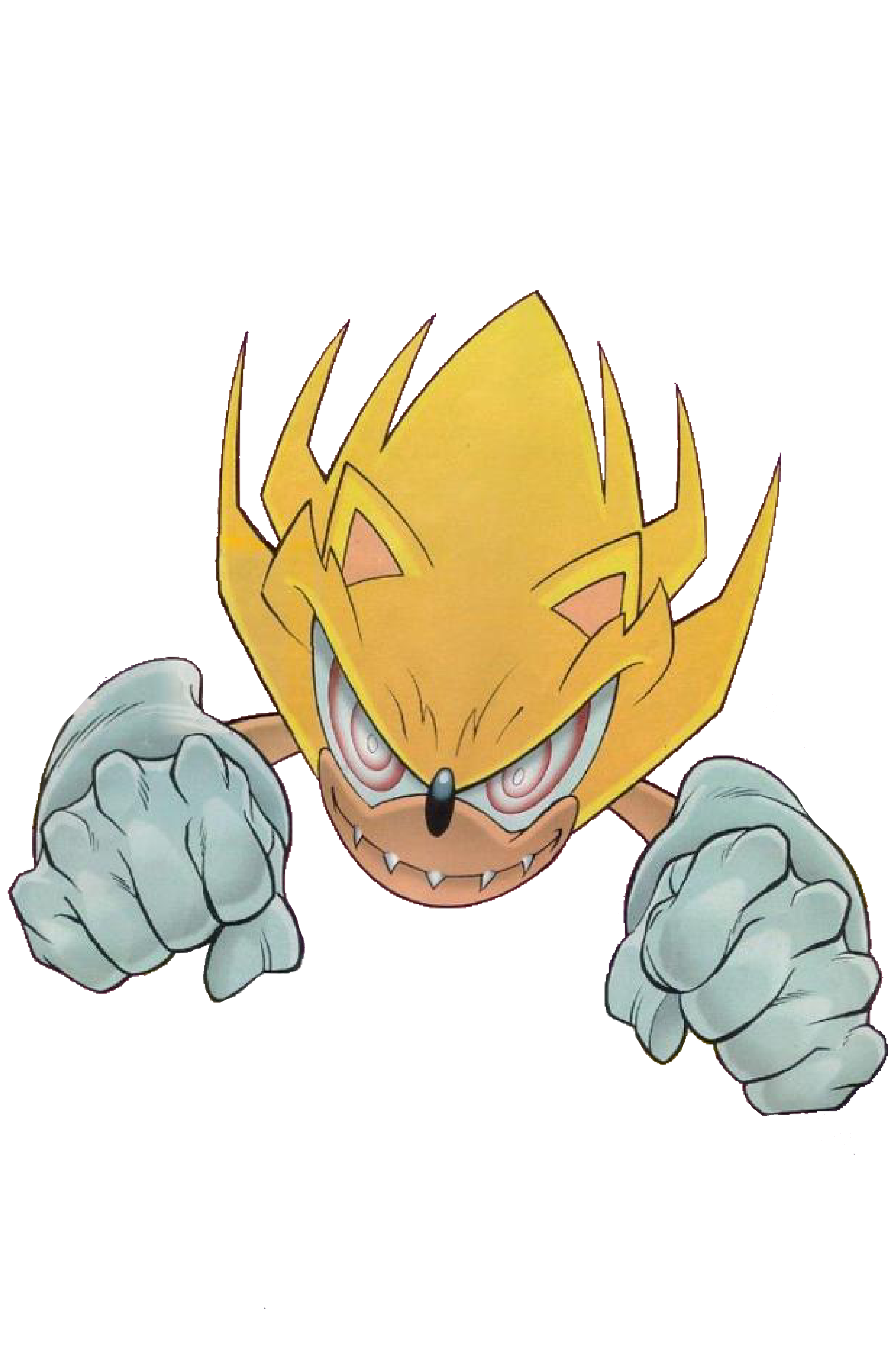 Fleetway Super Sonic  Sonic, Sonic adventure, Comic character