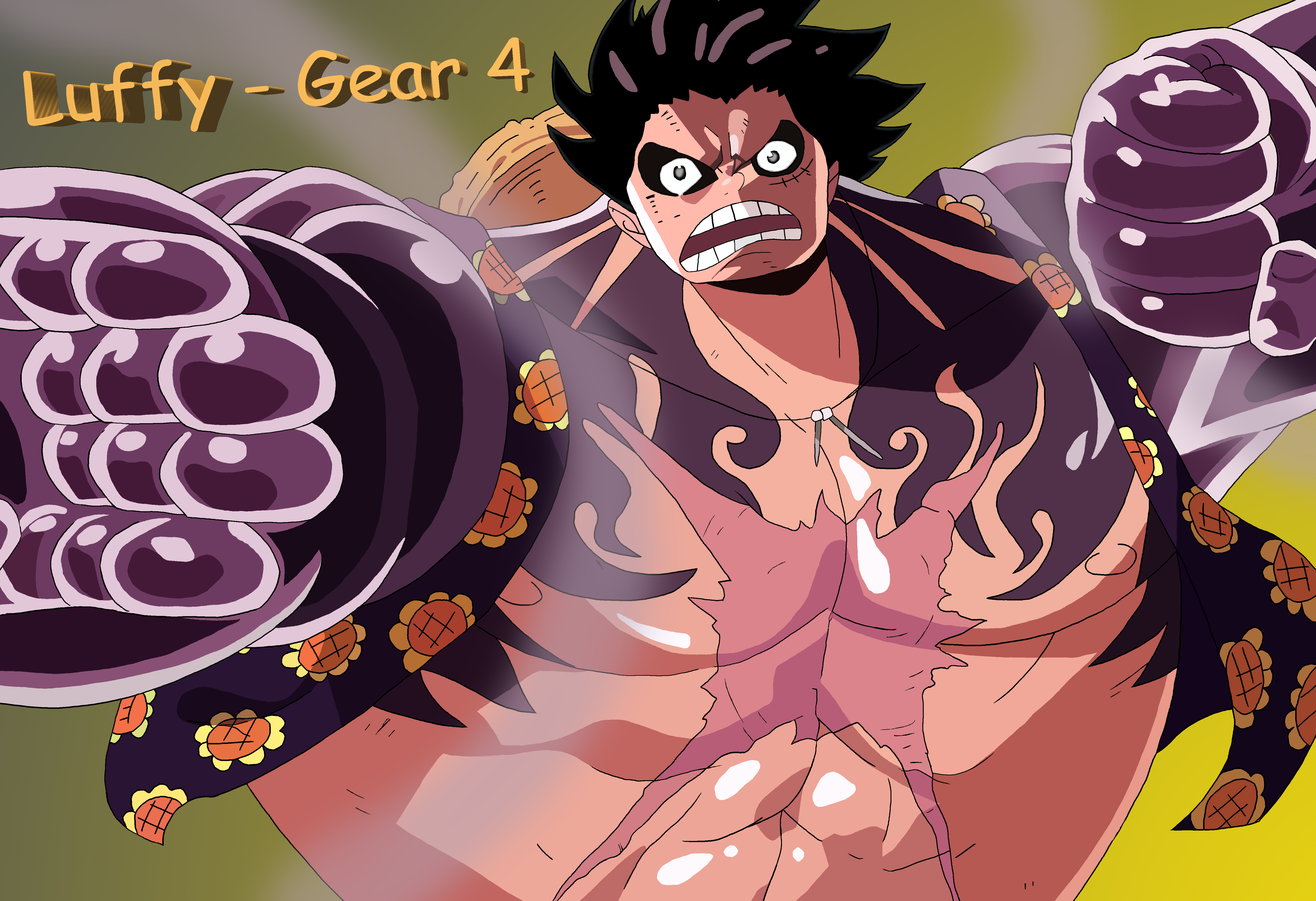 Luffy Gear 4 Render/PNG [One Piece] by JoyBoyTV on DeviantArt