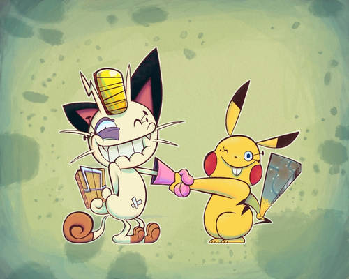 meowth and pikachu
