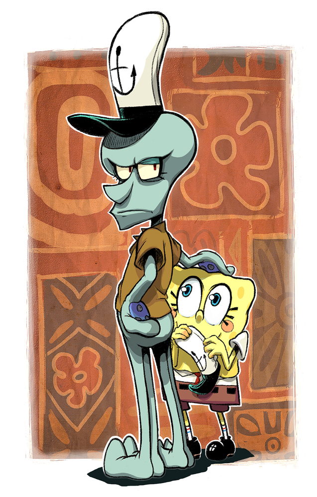 Squidward and Spongebob