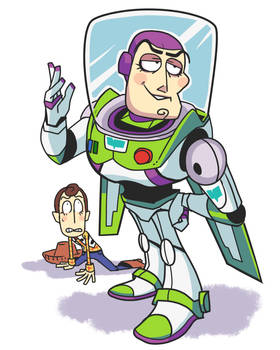 Buzz and Woody doodle.