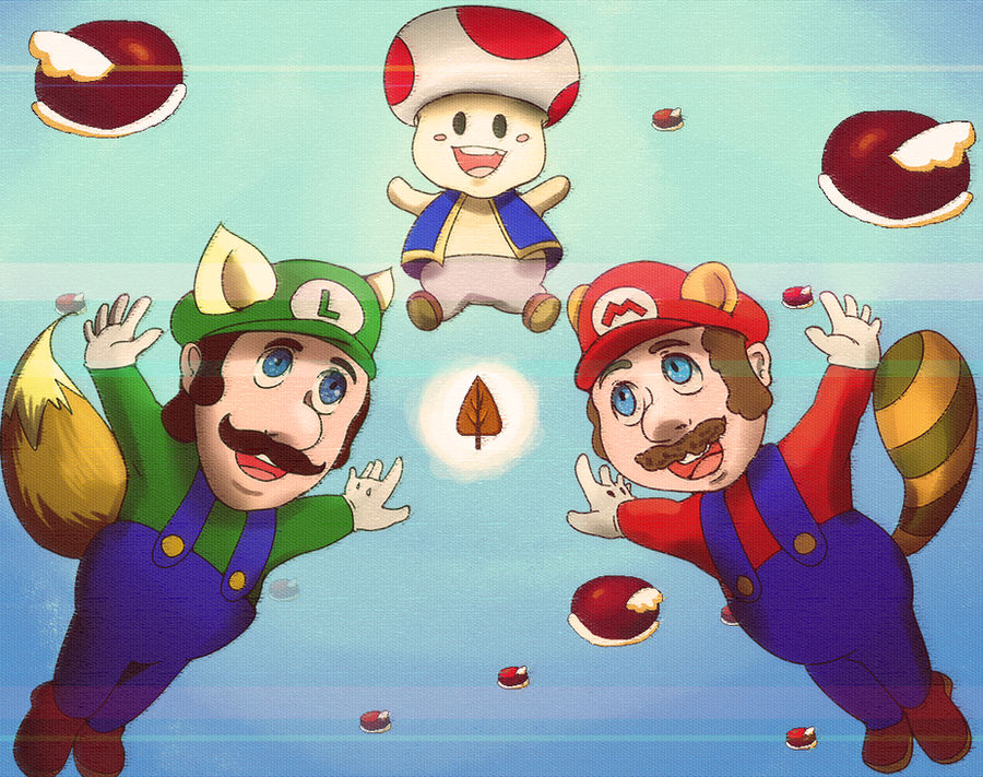 Mario Luigi and Toad by hinataakairo on DeviantArt