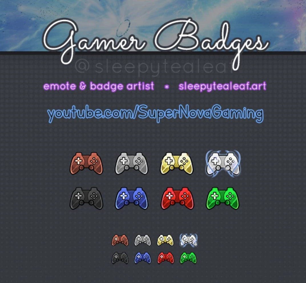 Gamer Badges by sleepytealeaf on DeviantArt