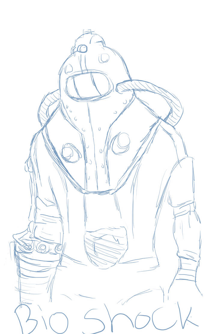 Bioshock sketch: Delta by WoweeOk on DeviantArt