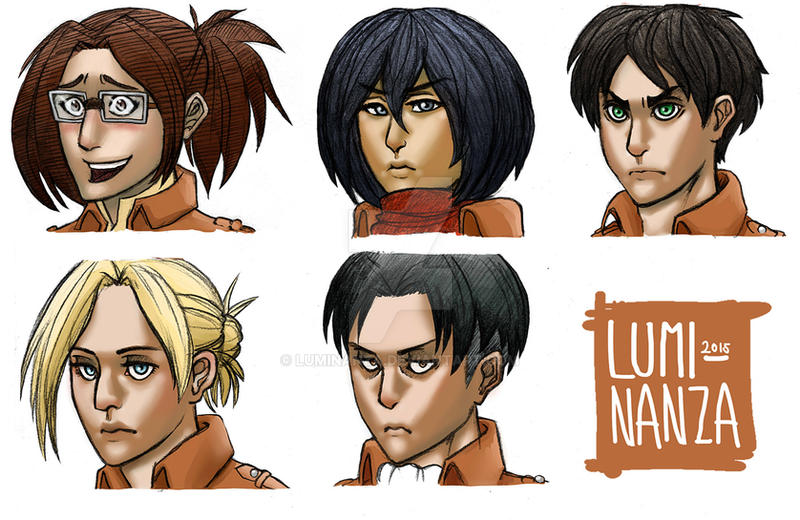 Attack On Titan Bookmarks By Luminanza On DeviantArt