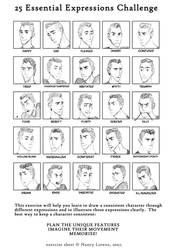 25 expressions challenge (redrawn)