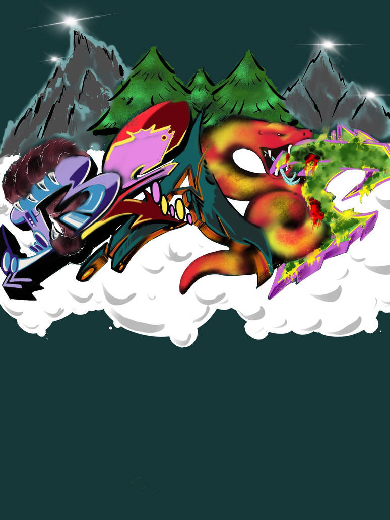 Beast Graffiti Digital by CaliforniaCoastArt on DeviantArt