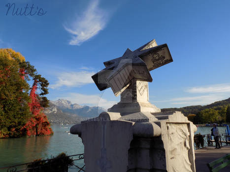 Brother Arsen Sundial - Annecy's Lake