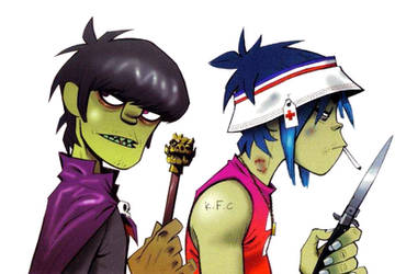 Murdoc and 2D photomanipulation by RockRaven-LG