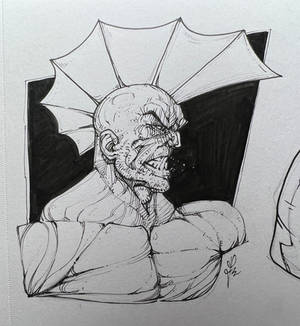 Savage Dragon Inking