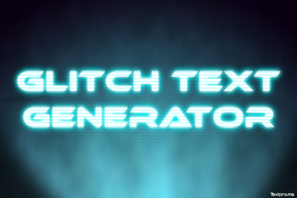 Neon light glitch text generator online by Textpro on DeviantArt
