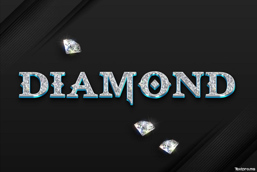 Create a quick sparkling diamonds text effect by Textpro on DeviantArt
