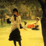 James Tissot - Croquet with Vans
