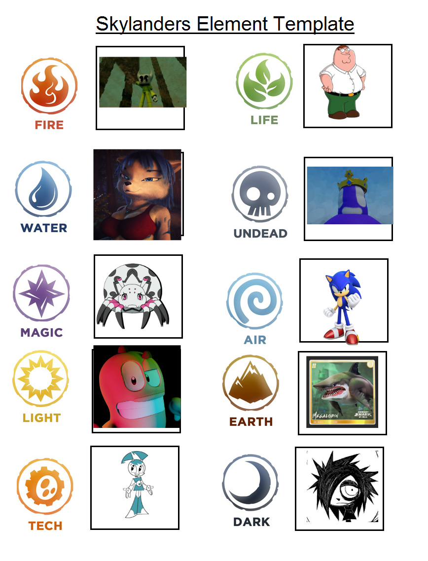 Skylanders Element Template AlienKid22 Version By AlienKid22 On DeviantArt
