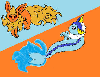 Flareon X Vaporeon